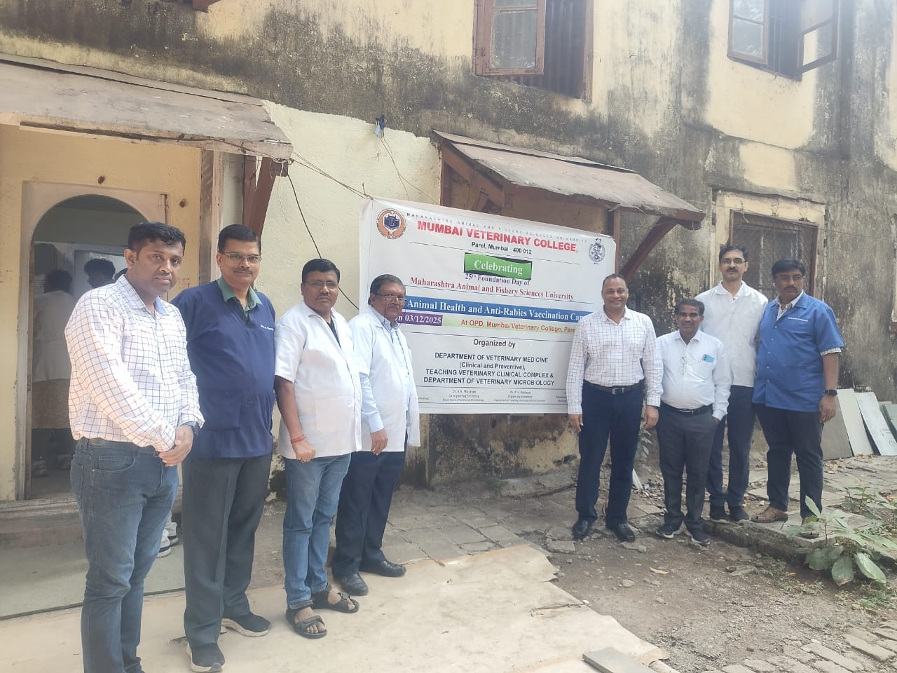 Staff involved in Free antirabies Vaccination Camp